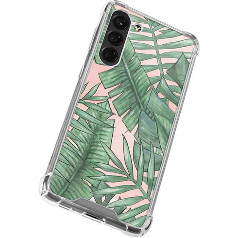 Spring Palm Leaves Galaxy S24 FE Clear Case